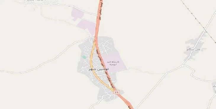 دانلود نقشه نوشین شهر + pdf با کیفیت بالا