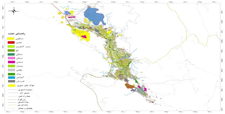 جدیدترین نقشه شهر مسجد سلیمان | قابل چاپ + کیفیت بالا