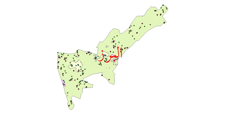 دانلود نقشه شیپ فایل جمعیت نقاط شهری و روستایی شهرستان البرز از سال 1335 تا 1395