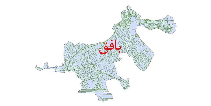 دانلود نقشه شیپ فایل شبکه معابر شهر بافق