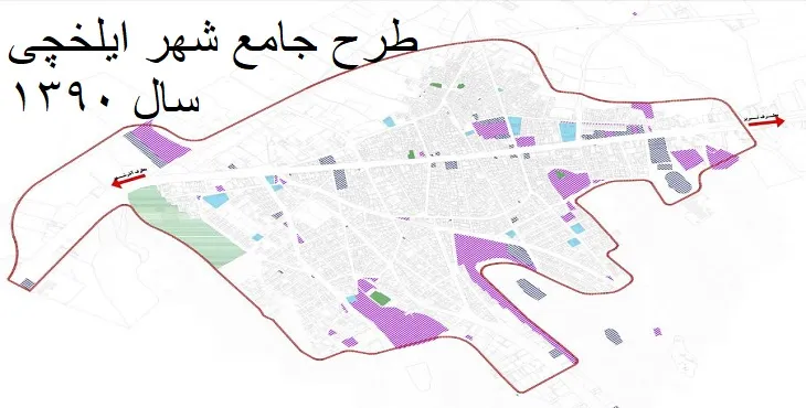دانلود طرح جامع-تفصیلی شهر ایلخچی سال 90