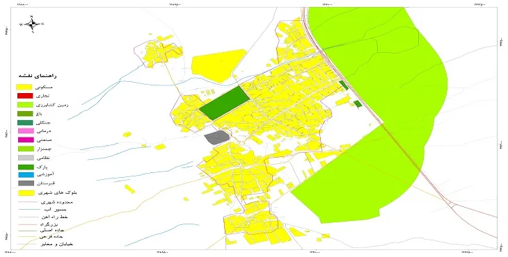 نقشه شیپ فایل (GIS) شهر فرهادگرد 1404 + عکس با کیفیت