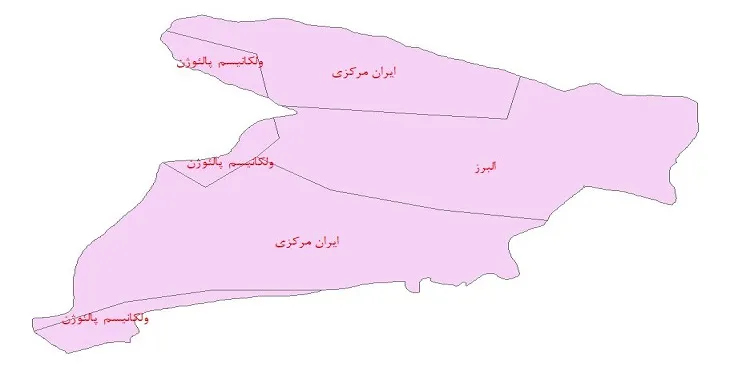 دانلود نقشه شیپ فایل (لایه GIS) ساختار زمین ساختی استان البرز