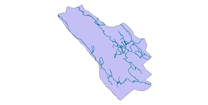 جدیدترین نقشه شیپ فایل راه های شهرستان کوهرنگ + PDF