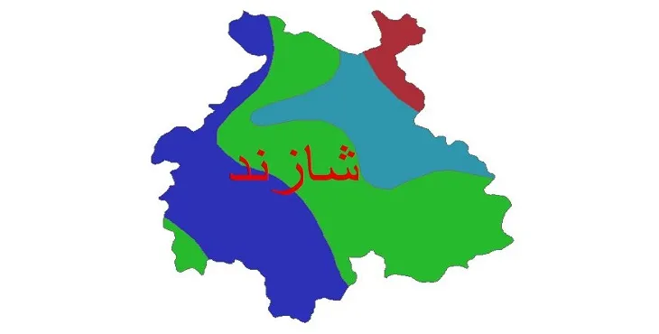 نقشه شیپ‌ فایل اقلیم‌شناسی شهرستان شازند + 7 لایه اقلیمی