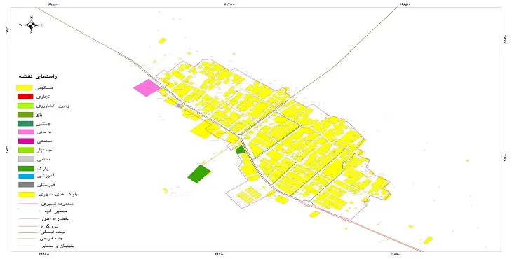 نقشه شیپ فایل (GIS) شهر علامرودشت 1404 + عکس با کیفیت