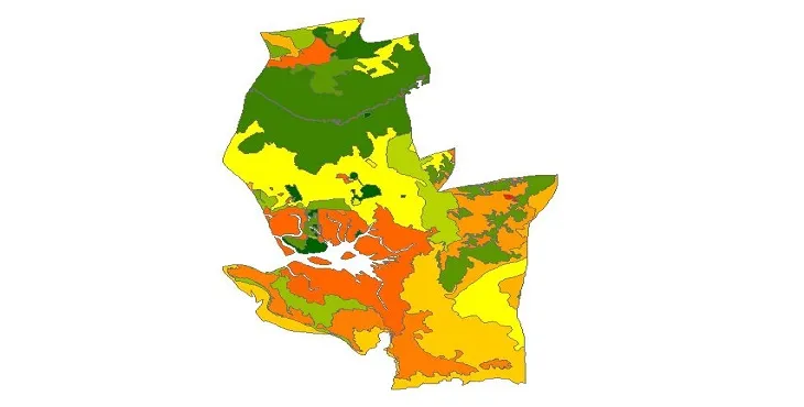 بروزترین نقشه شیپ فایل کاربری اراضی شهرستان بندر ماهشهر + PDF