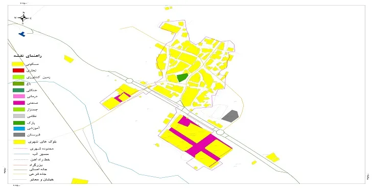 نقشه شیپ فایل (GIS) شهر بابارشانی 1404 + عکس با کیفیت