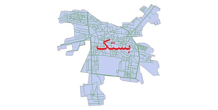 دانلود نقشه شیپ فایل شبکه معابر شهر بستک
