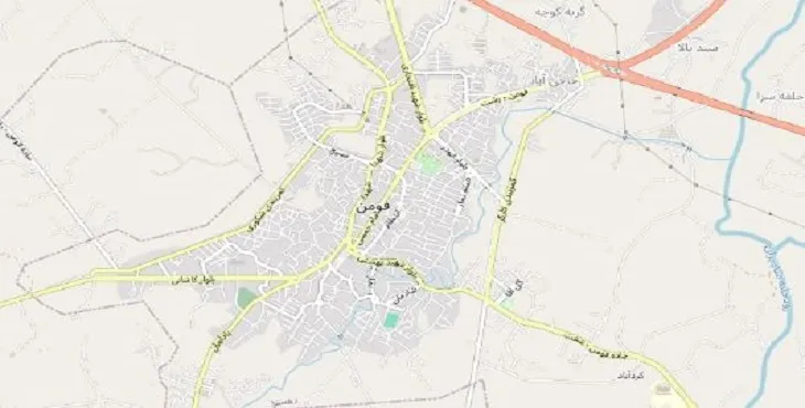 دانلود نقشه شهر فومن + pdf با کیفیت بالا