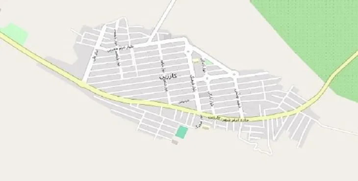 دانلود نقشه شهر کارزین + pdf با کیفیت بالا