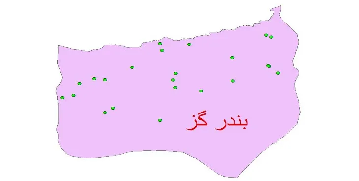 دانلود نقشه شیپ فایل کیفیت آب چاه های شهرستان بندر گز
