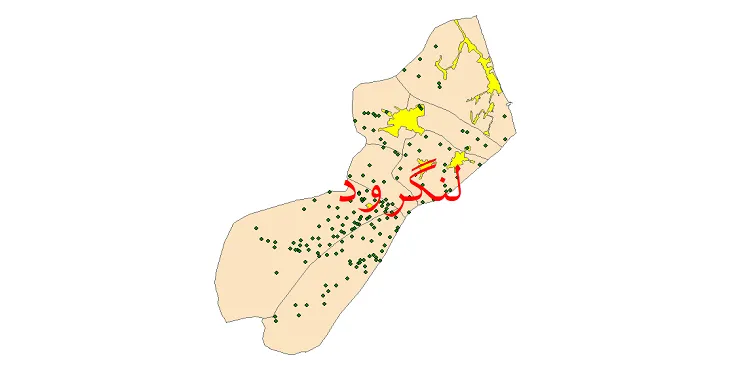 دانلود نقشه شیپ فایل (GIS) تقسیمات سیاسی شهرستان لنگرود سال 1400