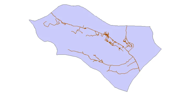 جدیدترین نقشه شیپ فایل راه های شهرستان خفر + PDF
