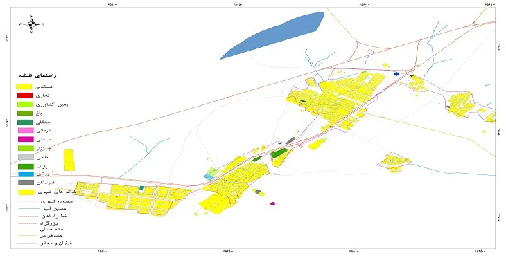 نقشه شیپ فایل (GIS) شهر تودشک سال 1404 + عکس با کیفیت