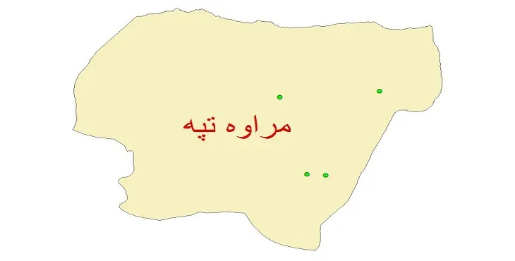 دانلود نقشه شیپ فایل کیفیت آب چاه های شهرستان مراوه تپه