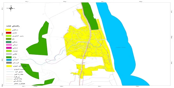 نقشه شیپ فایل (GIS) شهر چوبر 1405 + عکس با کیفیت