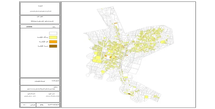 نقشه محدوده شهر کیاکلا | کیفیت بالا