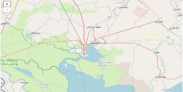 دانلود نقشه شهرستان بندر ماهشهر + pdf با کیفیت بالا