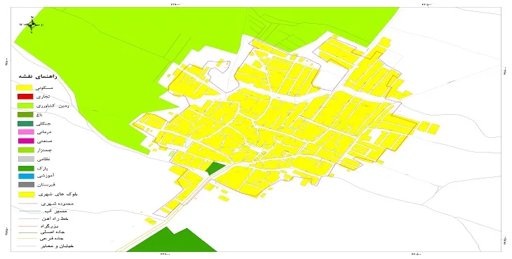 جدیدترین نقشه شهر خشکرود | قابل چاپ + کیفیت بالا