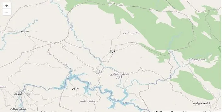 دانلود نقشه شهرستان لالی + pdf با کیفیت بالا