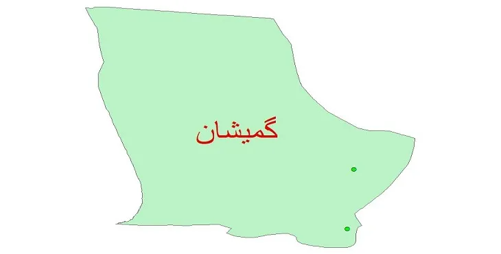 دانلود نقشه شیپ فایل کیفیت آب چاه های شهرستان گمیشان
