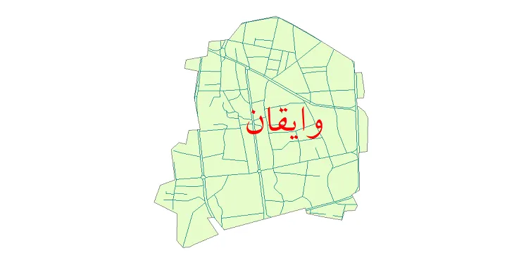 دانلود نقشه شیپ فایل شبکه معابر شهر وایقان