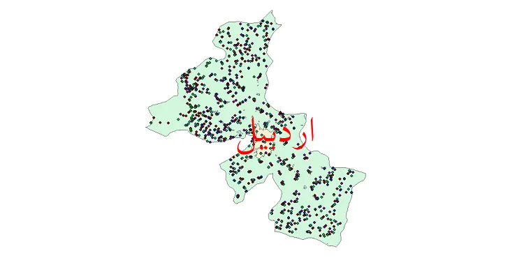 دانلود نقشه جمعیت نقاط شهری و روستایی شهرستان اردبیل از سال 1335 تا 1395