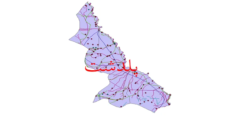 دانلود نقشه های شیپ فایل شهرستان پلدشت + کاملترین لایه GIS