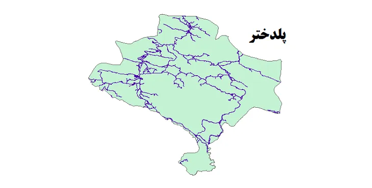 جدیدترین نقشه شیپ فایل راه های شهرستان پلدختر + PDF