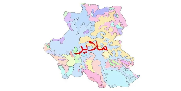 نقشه شیپ فایل (GIS) زمین‌ شناسی شهرستان ملایر