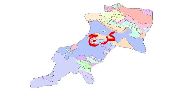 نقشه شیپ فایل (GIS) زمین‌ شناسی شهرستان کرج