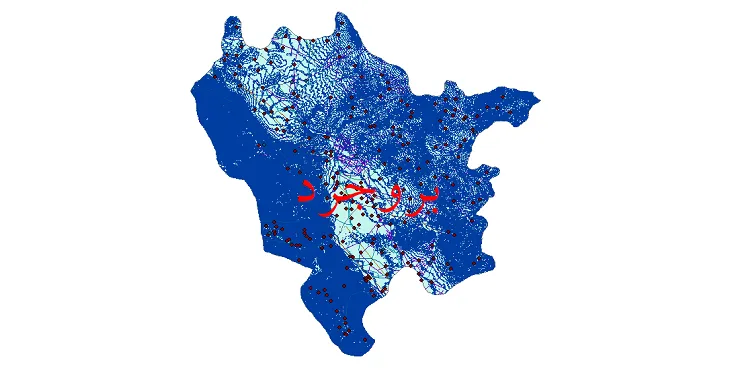 دانلود نقشه های شیپ فایل شهرستان بروجرد + کاملترین لایه GIS