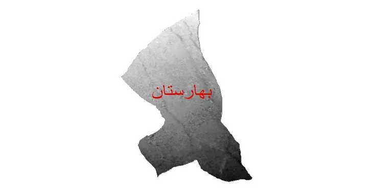 دانلود نقشه دم (DEM) شهرستان بهارستان | دقت 30 متر