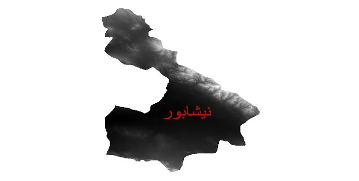 دانلود نقشه دم (DEM) شهرستان نیشابور | دقت 30 متر
