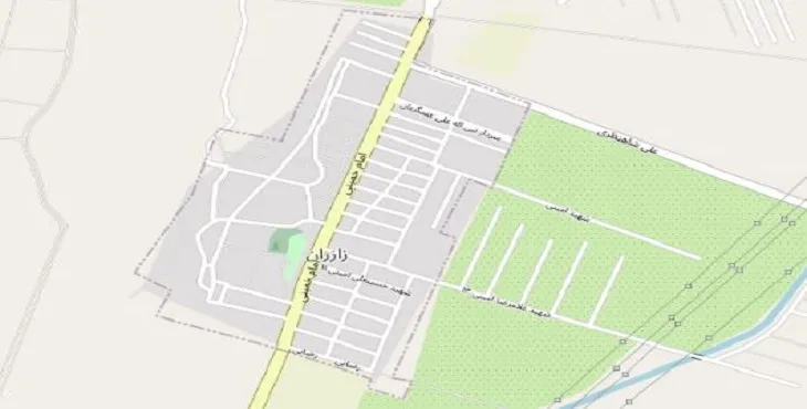 دانلود نقشه شهر زازران + pdf با کیفیت بالا