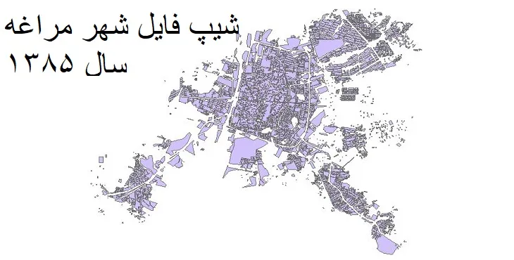 دانلود شیپ فایل بلوک آماری شهر مراغه