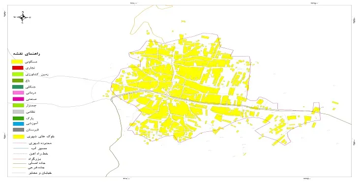 نقشه شیپ فایل (GIS) شهر دشتک 1404 + عکس با کیفیت