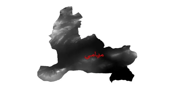 دانلود نقشه دم (DEM) شهرستان میامی | دقت 30 متر