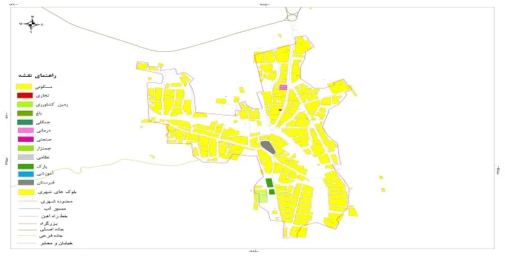 نقشه شیپ فایل (GIS) شهر مورموری 1404 + عکس با کیفیت