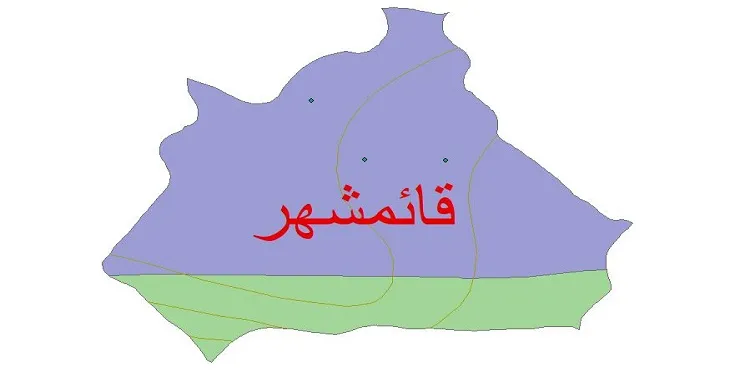 نقشه شیپ‌ فایل اقلیم‌شناسی شهرستان قائمشهر + 7 لایه اقلیمی