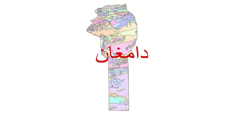 نقشه شیپ فایل (GIS) زمین‌ شناسی شهرستان دامغان