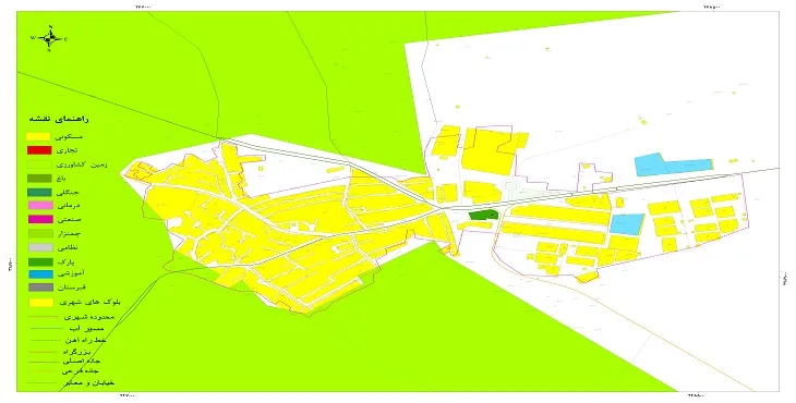 جدیدترین نقشه شهر برزول | قابل چاپ + کیفیت بالا