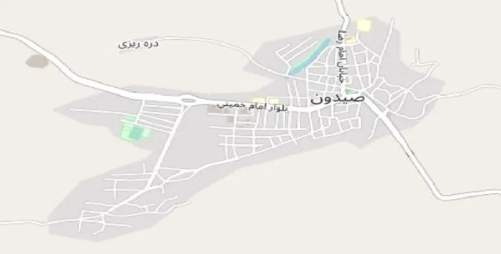 دانلود نقشه شهر صیدون + pdf با کیفیت بالا