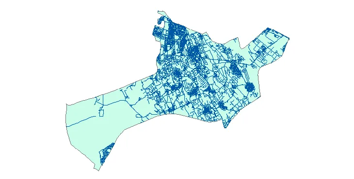 جدیدترین نقشه شیپ فایل راه های شهرستان شهریار + PDF