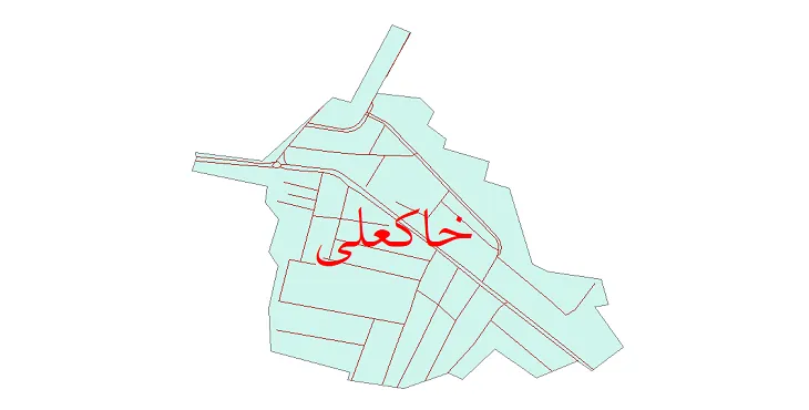 دانلود نقشه شیپ فایل شبکه معابر شهر خاکعلی