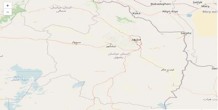 دانلود نقشه استان خراسان رضوی + pdf با کیفیت بالا