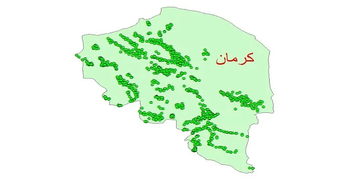 دانلود نقشه شیپ فایل کیفیت آب چاه های استان کرمان