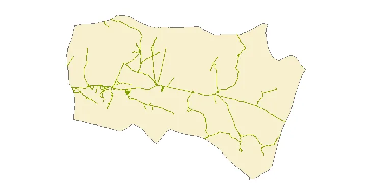 جدیدترین نقشه شیپ فایل راه های شهرستان زاوه + PDF
