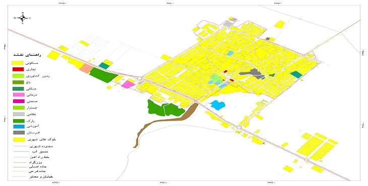 جدیدترین نقشه شهر مهر | قابل چاپ + کیفیت بالا